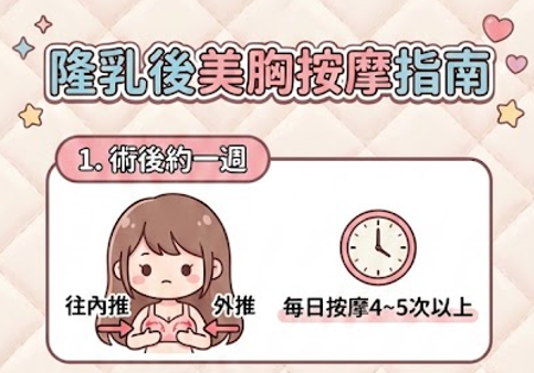 隆乳後多久可以進行美胸按摩