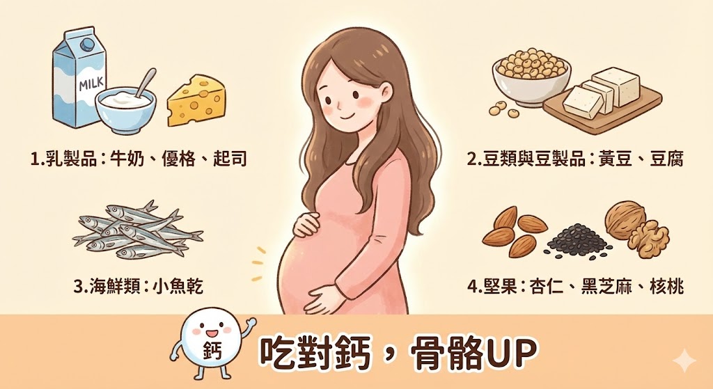 孕媽咪吃什麼可以補鈣