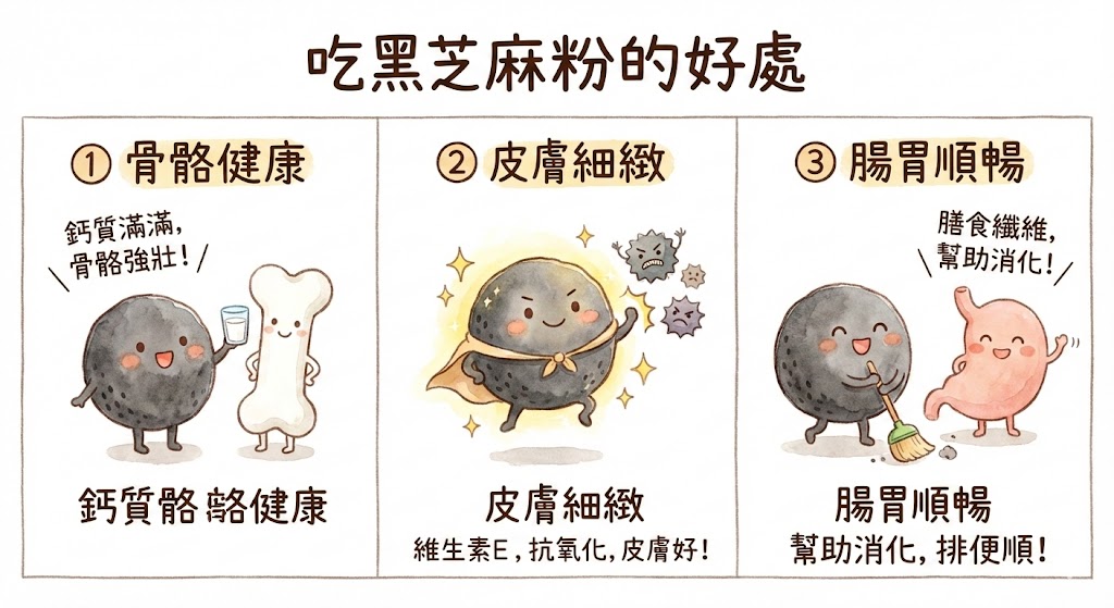 黑芝麻粉的好處