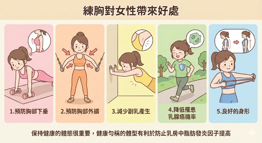 ​​​​​​練胸對女性帶來什麼好處