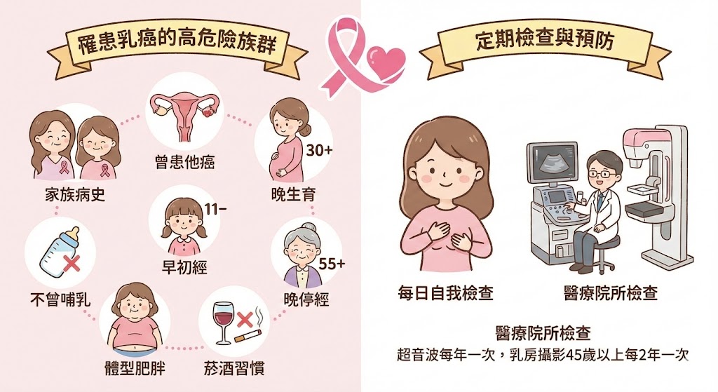 罹患乳癌的高危險族群