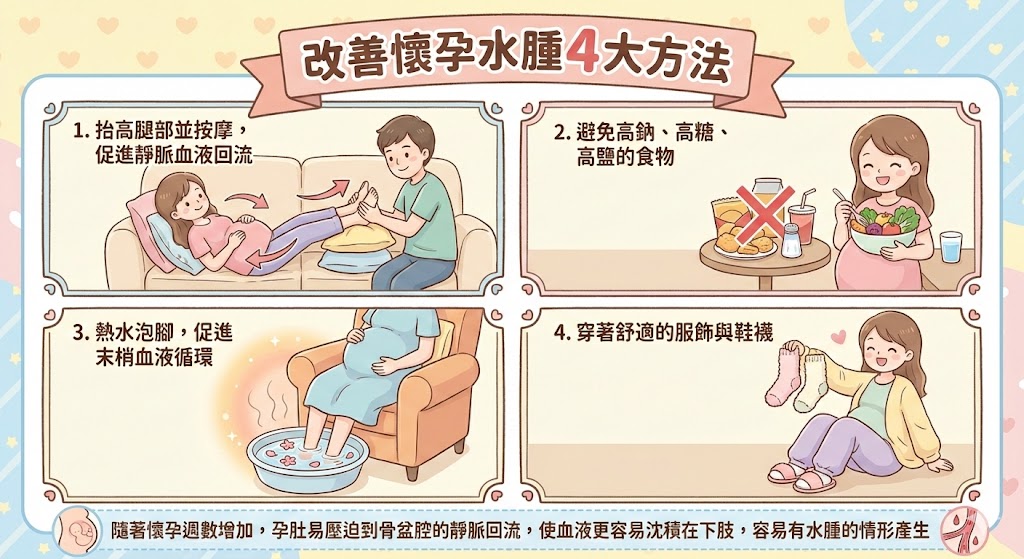 改善懷孕水腫4大方法