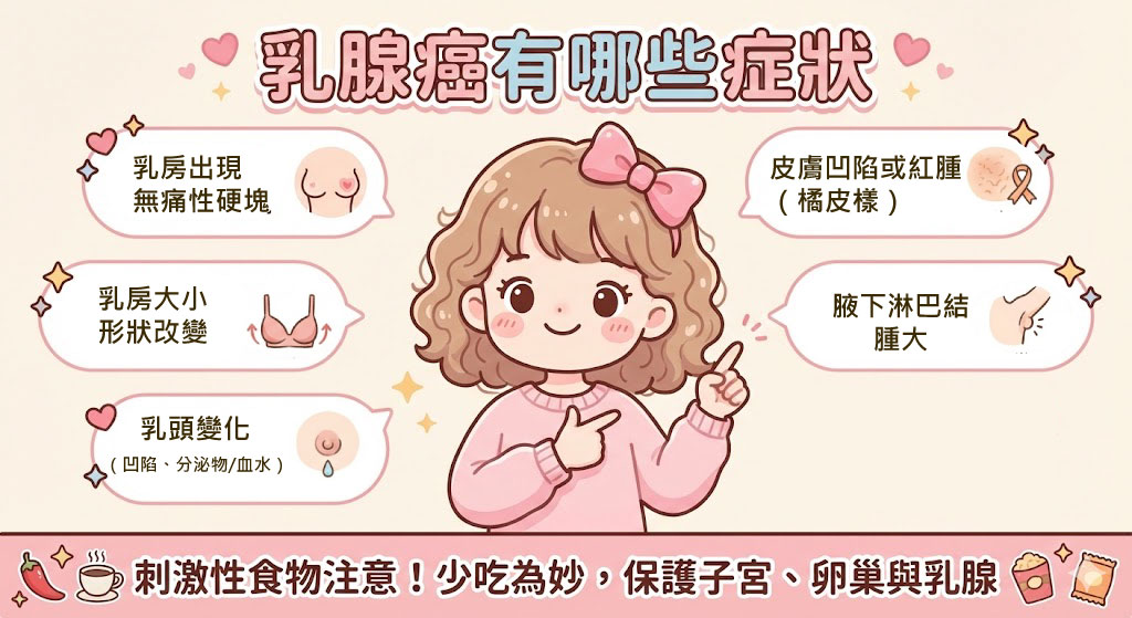 乳腺癌有那些症狀