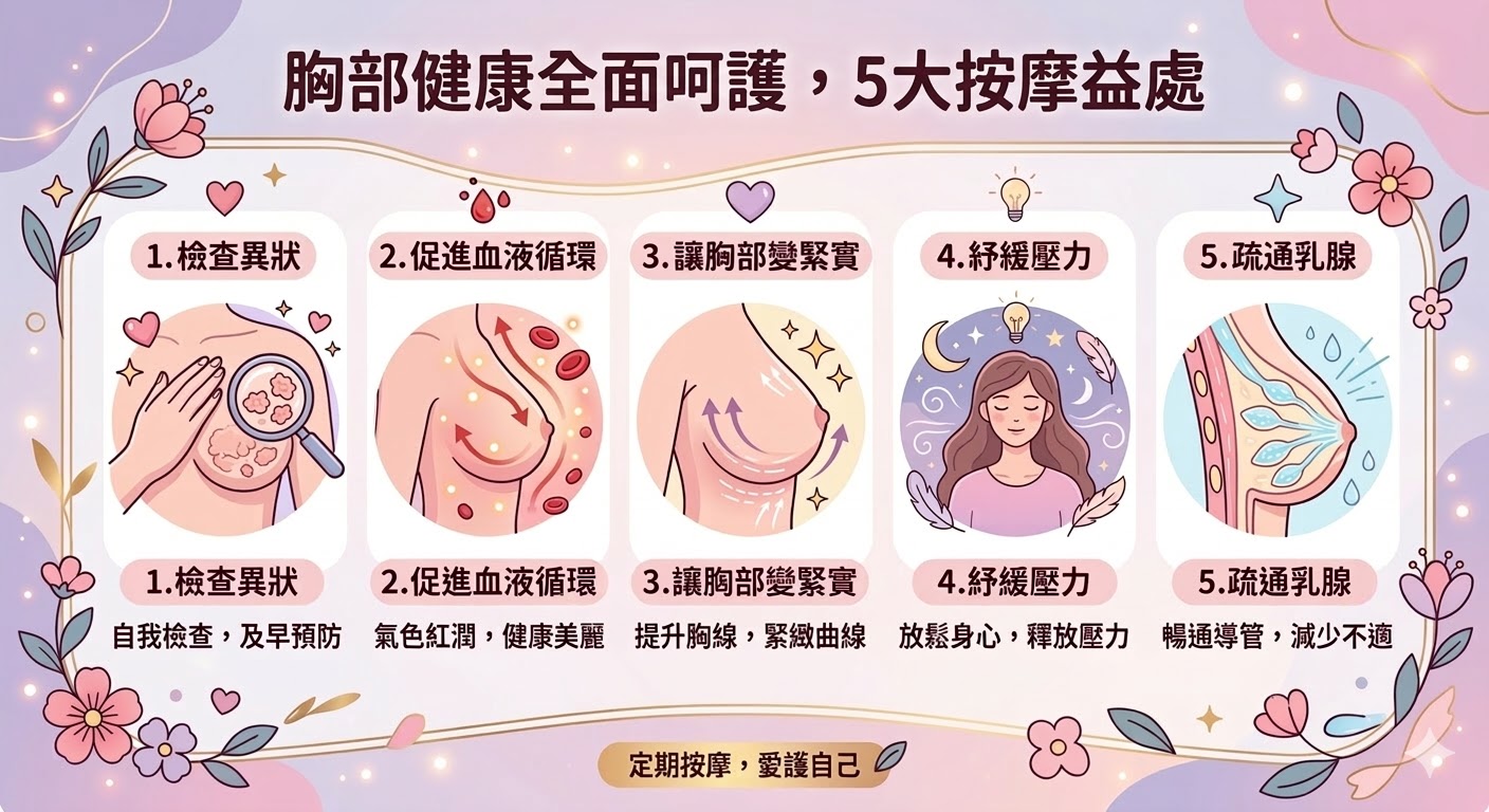 胸部按摩5大益處