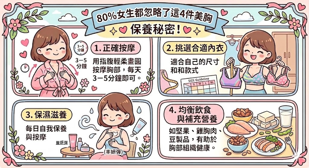 80%女生都忽略了這4建美胸 保養秘密！