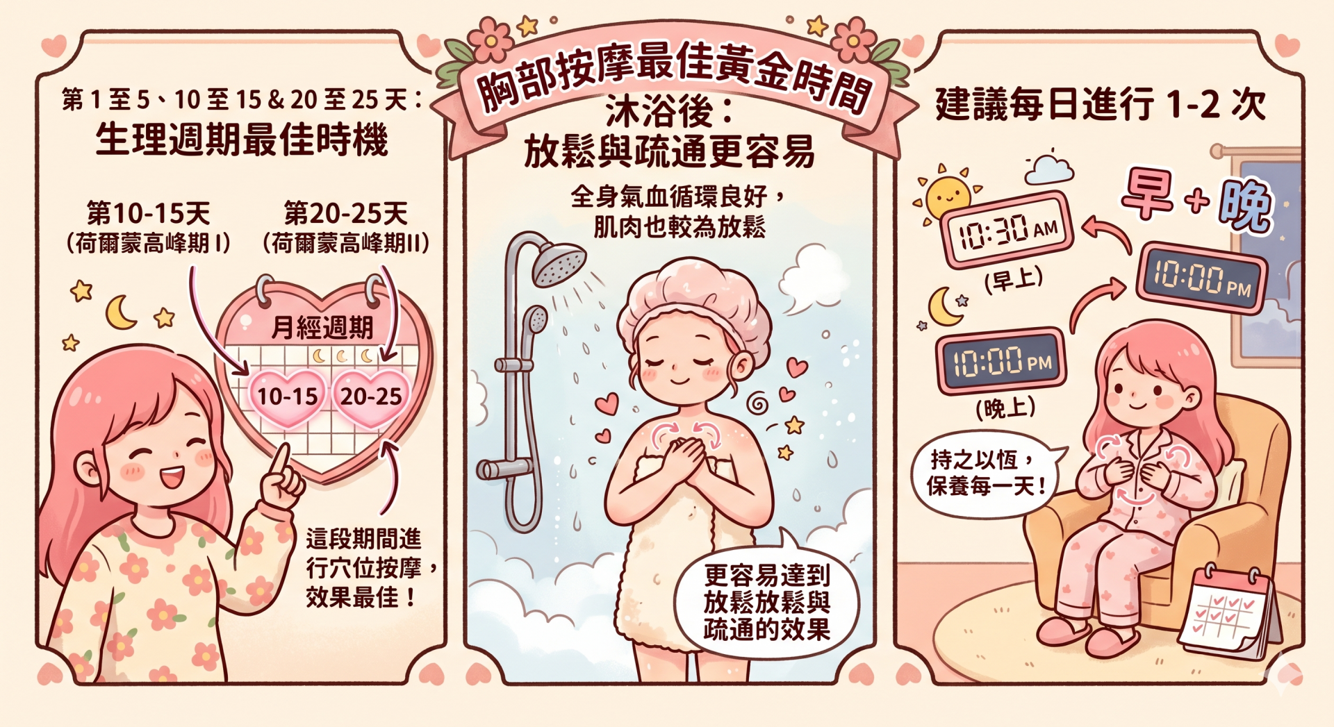 胸部按摩最佳黃金時間
