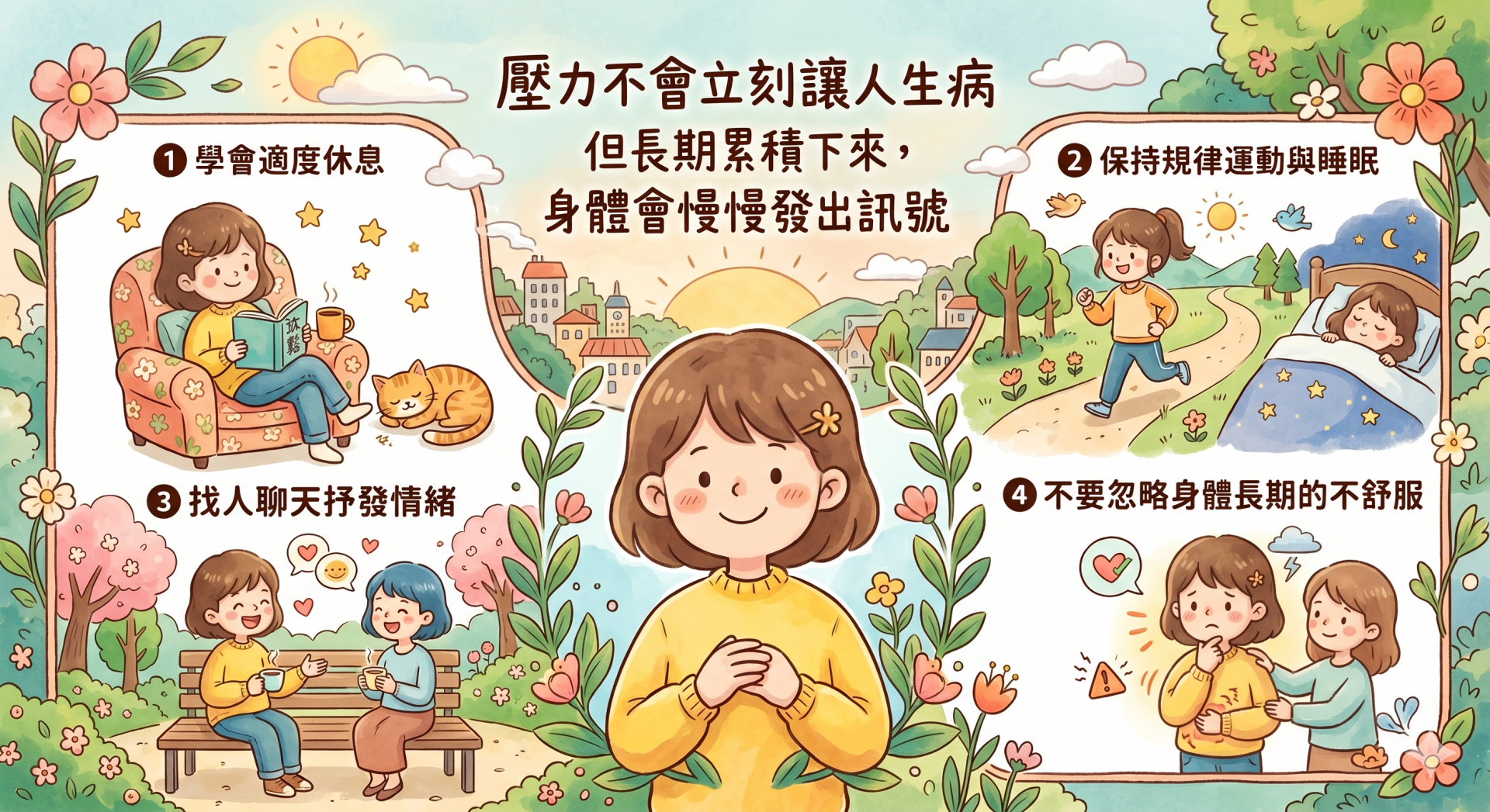 長期累積壓力 身體會慢慢發出訊號