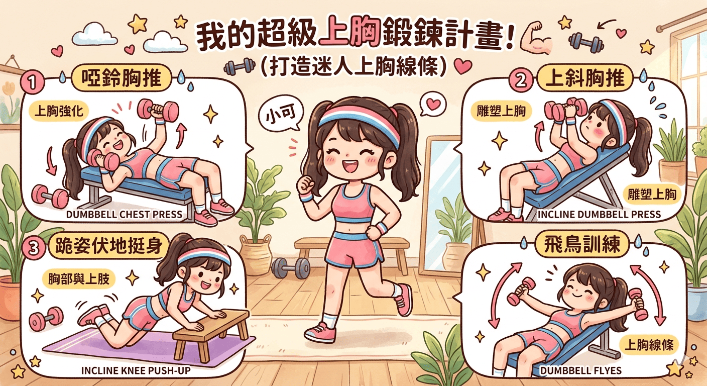 如何鍛鍊上胸線條