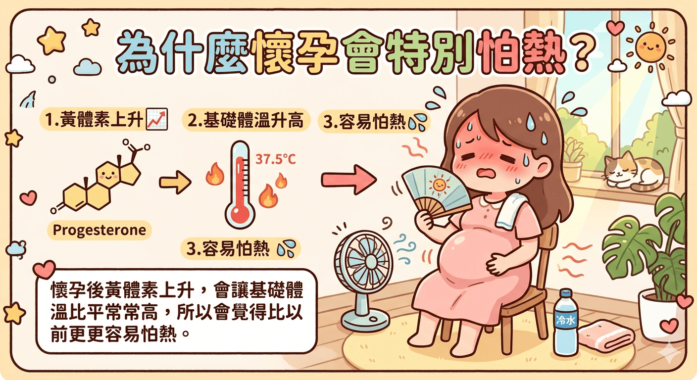 為什麼懷孕會特別怕熱？