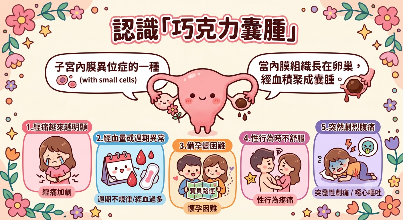 認識巧克力囊腫