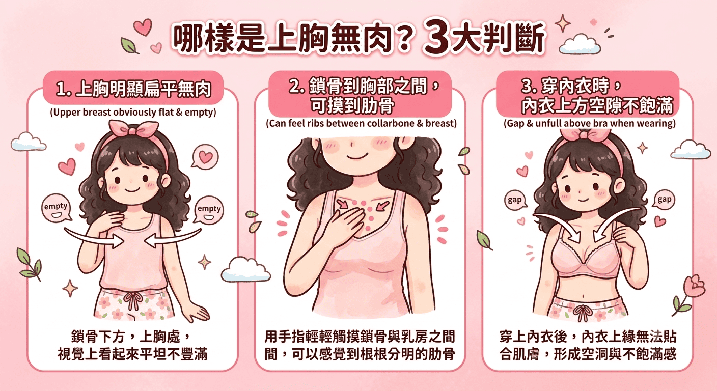 上胸無肉如何判斷