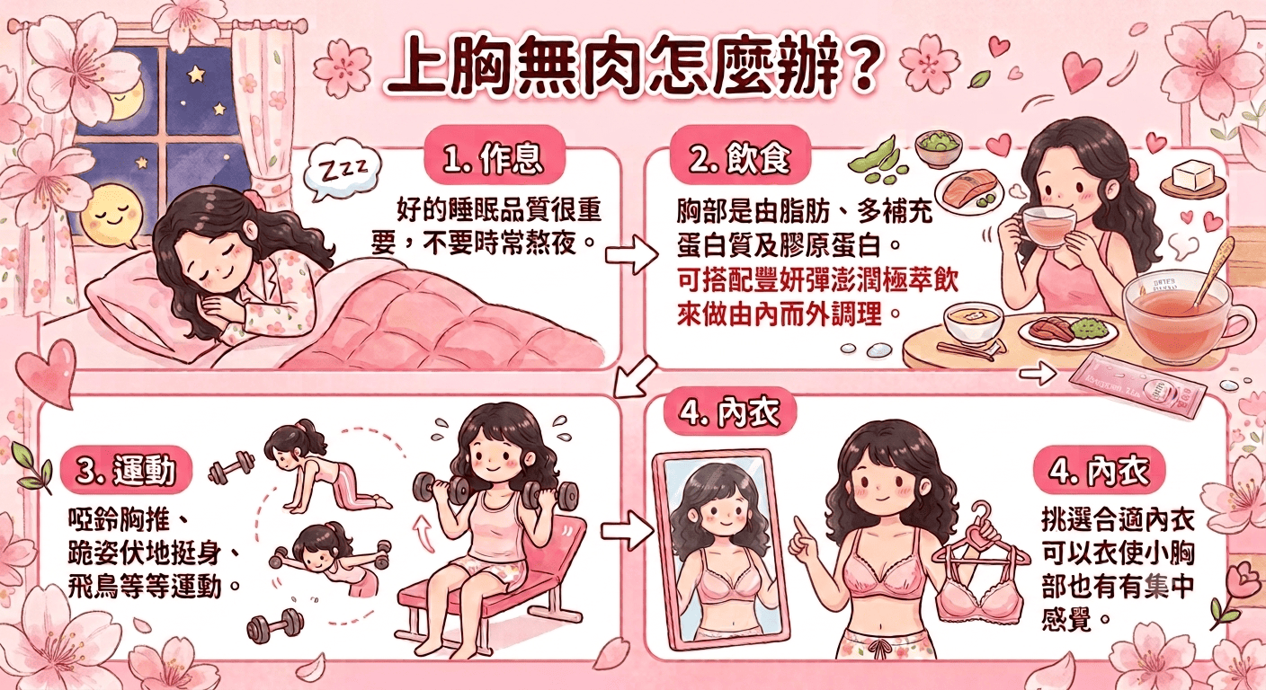 上胸無肉怎麼辦？