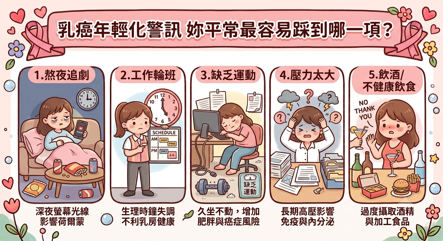 妳平常最容易踩到哪一項警訊？